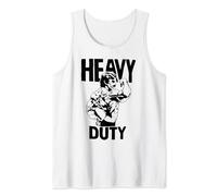 Heavy Duty Lift Heavy Get Big Weightlifting Love Gym Fitness Canotta