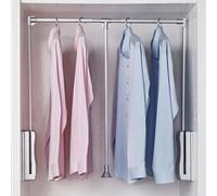 Heavy Duty ll Down Armadio Rod Hanger - Sistema regolabile nizer armadio per un facile accesso 21-47 pollici armadio binario sollevatore soluzione salvaspazio