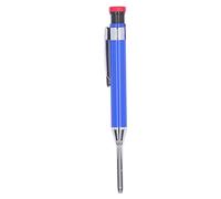 Heavy Duty Mechanical Pencil Carpenter with Sharpener, Deep Hole Marker Pens Heavy Duty Woodworking Pencil for Architect (Blu)