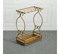 Heavy-Duty Metal Umbrella Stand with 10-21 Holes Multi-Functional Storage Rack for Hotel Lobby Entryway And Home Disassembly Design (44x24x60cm)