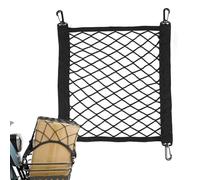 Heavy-Duty - Motorcycle Cargo Net, regolabile in tessuto di stoccaggio, versatile - Down with Hooks, Secure Elastic Net for Helmets and Camping Equipment, Accessory for Road Trips