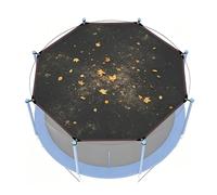 Heavy-Duty Octagonal Trampoline Tent - Sun & Leaf Protection Cover | Duřable Backyard Playground Accessory For Safe, Cool Outdoor Play | Quick Easy Setup