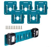Heavy Duty per il supporto della batteria 5-Pack per scaffale di stoccaggio | Robusto materiale ABS+PC, design leggero, resiste agli urti, facile da pulire, essenziale per l'organizzazione del garage