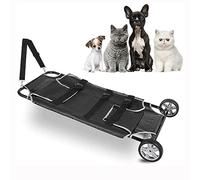 Heavy Duty Pet Barella & Carrello di Trasporto - Capacità 113,4 kg, Pieghevole, Mesh Busta Design - Facile da montare e riporre, Nero