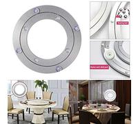 Heavy Duty Piastra girevole in lega di alluminio liscia rotante cuscinetto giradischi rotondo tavolo da pranzo titolare per Display servizio da tavola Display commerciale(1#)