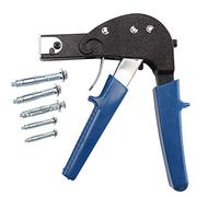 Heavy Duty pistola cava parete cavità muro ancoraggio muro cartongesso fissaggio strumento di fissaggio+3 diversi fissaggi a parete in metallo tasselli (M4* 32mm, M5* 52mm, M6* 65mm)