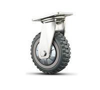 Heavy Duty Plate Industrial Caster Wheels,Swivel Polyurethane Furniture Castor,Tire Treads,Max Load 750kg,Mute,Wear-Resistant,for Workbench,Machine,Trolley,Flatbed Carts,Universal-4in