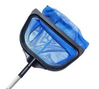Heavy Duty Pool Skimmer Net - Reinforced Mesh Debris Cleaner Basket | Fine Mesh Leaf Catcher Strainer, Pool Pond Hot Tub Cleaning Net, Outdoor Garden Swimming Tank Debris Removal Tool