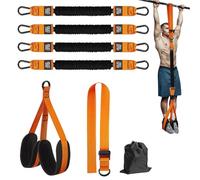 Heavy-Duty Pull Up Workout Band, 2025 New Pull Up Assistance Bands for Strength Training. Heavy Duty Resistance Bands for Strength Training - Height Adjustable (Orange,300LB)