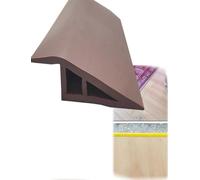 Heavy Duty PVC Transition Moldings for Floor Edge, Tile to Carpet Reducer, Door Way Threshold, Easy Peel and Stick Installation(Brown,1.2-1.5cm 9.8ft)