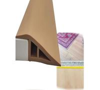 Heavy Duty PVC Transition Moldings for Floor Edge, Tile to Carpet Reducer, Door Way Threshold, Easy Peel and Stick Installation(Yellow,1.2-1.5cm 26.2ft)