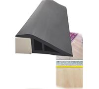 Heavy Duty PVC Transition Moldings for Floor Edge, Tile to Carpet Reducer, Door Way Threshold, Easy Peel and Stick Installation(Black,1.2-1.5cm 26.2ft)