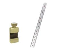 Heavy Duty Quick Install Brass Limit Stop Positioning Aid For Steel Rules None Tool Setups Measurement Gauges Accessory Wear Proof Brass Calibration Tool