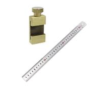 Heavy Duty Quick Install Brass Limit Stop Posizionamento Aiuto per regole in acciaio Nessuno Impostazioni utensili Misuratori di misura Accessorio Regola d'acciaio Posizionamento Calibri in ottone