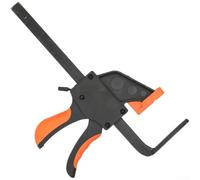 Heavy Duty Quick Release Guide Rail Clamp in arancione e nero per binari compatibili con struttura in acciaio e comoda impugnatura per uso in officina (A)