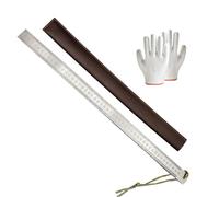 Heavy Duty Ruler, Heavys Dutys Rulers Self Defense, 50cm Stainless Steel Meter Stick with Holster (1Set A)