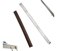 Heavy Duty Ruler Self Defense, Metric Ruler Metal, Self Defense Rulers, Stainless Steel Double Sided, Metal Kit - Straight Edge for Architects with Inch/Metrics Table (b)