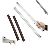 Heavy Duty Ruler Self Defense, Metric Ruler Metal, Self Defense Rulers, Stainless Steel Double Sided, Metal Kit - Straight Edge for Architects with Inch/Metrics Table (a+b)