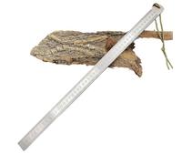 Heavy Duty Ruler- Unit of Measurement in & cm, 5MM Thick 20 inch Stainless Steel Metal Ruler, Hand Centimeter Inch Dual Scale Measuring Tool, Extra Thick Precision Straight Edge for Carpenters
