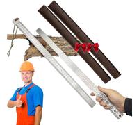 Heavy Duty Ruler(Unit of Measurement: Inch & Cm),20"/50cm Stainless Steel Meter Stick,Hand Self Defense Ruler,Dual Scale Measuring Tool with Holster, for Architects, Draftsman, and Engineers (A+B)