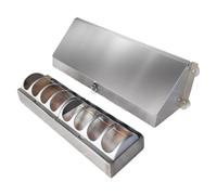 Heavy Duty Rustproof Chicken Feeder Equipped with Weatherproof Lid for Dry Feed and Spill Prevention Weatherproof Chicken Feeder with Lid