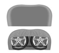 Heavy-Duty RV Tire Covers - Set Of 4 | 4-Layer Waterproof Vinyl Wheel Protectors With Soft Cotton Lining, UV-Resistant Coating, Elastic Back For Snug Fit; Perfect For Motorhomes, Campers, And