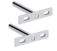 Heavy Duty Shelf Brackets | 3 Sizes for Floating Shelves | Steel Wall Mounted Concealed Bracket for Bookshelf / Storage / Board (10 centimeters 3 inches)