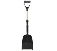 Heavy Duty Shovel - Extendable Ergonomic Snow and Sand Scoop | Sturdy Black Outdoor Tool for Driveway Sidewalk Garden Lawn Backyard Parking Lot, Reliable Winter Snow Removal and Beach Use