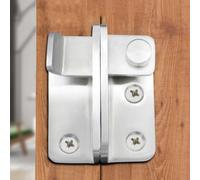 Heavy Duty Slide Bolt Lock per armadio argento (piccolo destro) | Nessuna foratura necessaria, facile installazione a vite, consente di risparmiare tempo, si adatta a porte in legno