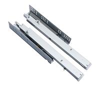 Heavy Duty Soft Close Cassetto Scorrevoli Full Extension Hidden Metal Guide per mobili da cucina scorrevoli nascosti per un funzionamento regolare (taglia argento)