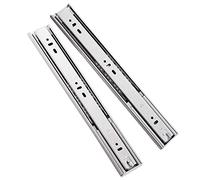 Heavy Duty Soft Closes - Guide con cuscinetti a sfera a estensione completa, per cucina, 300 mm, 350 mm, 500 mm, 550 mm, capacità di carico 45 kg, 1 paio, finitura argento