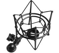 Heavy Duty Spider Shock Mount per Neumann U87, Lewitt 240 microfoni, sistema di sospensione antivibrazione in metallo, base 46 mm, nero