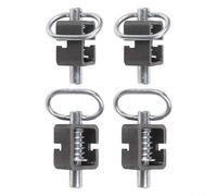Heavy Duty Spring Latch Assembly per cancello del rimorchio, saldato 1,6 cm Pin Lock con tubo normale, fermo di sicurezza in acciaio per camion con cassone ribaltabile per rimorchi rampa (2 pezzi)