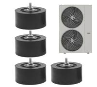 Heavy Duty Support Pads, Anti Vibrazione Isolator Mounts, Rubber Cushions with Shock Absorption, High Density Rubbers Damper, Ac Unit Pads with Grooved Design, Hvac Accessories for Outdoor