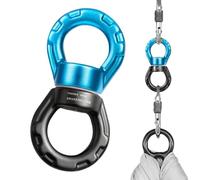 Heavy Duty Swivel, 360 Degree Rotation Hammock Device, Swivel Carabiner Hook, Secure Hanging Hardware for Tree Hammocks Aerial Yoga Playroom Indoor Outdoor Backyard Porch, Smooth Rotating Connector