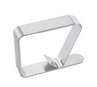 Heavy Duty Tablecloth Clips - Stainless Steel Secure Clamps | Polished Brushed Finish, Picnic Table Cover Holders, Outdoor Dining Accessory, Durable Table Cloth Fasteners for 1-3cm Thick Tables