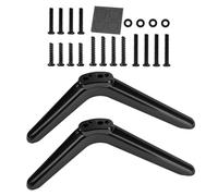 Heavy Duty Television Legs - Matte Black TV Stand Feet, Anti Slip Support, 2 pezzi Set with Easy Handling | Convenient TV Stand Legs for Fireplace Workplace Bedroom Dormitory Living Room Everyday Use