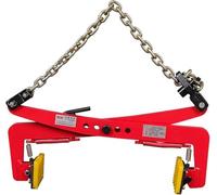 Heavy Duty Thicken Marble Steel Plate Clamp with Anti-Slip Rubber Pad, Adjustable Opening for Safe Lifting & Transporting Stone, Durable Lifting Tool for Professionals(C)