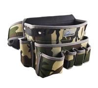 Heavy Duty Tool Bag, Tool Box Organizer Case, Multi-Pockets Waist Bag, Tool Carrier For Mechanic, Electrician Tool Organizer, Wide Mouth Tool Carrier,Adjustable Tool Waist Bag, Tool Bag For Dad