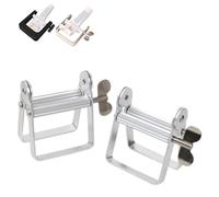 Heavy Duty Toothpaste Roller, Aluminum Toothpaste Roller Dispenser, Multi-Purpose Tube Squeezer Tool for Cosmetics, Paint, Hair Dye & Adhesive, Ergonomic Squeezer with Non-Slip Grip (2 PCS Aluminum)