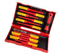 Heavy Dutys Set di cacciaviti isolati 1000 V Strumento Elettricista Non Conduttivo con Tester di Tensione Alta Tensione Resistente Elettricista Strumento