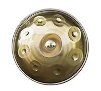 Heavy Handpan Steel Drum, 22,6 pollici 9Notes D Minor Hand Drum Strumento a percussione, ideale for colonna sonora, performance, educazione, musicoterapia (Color : Golden Dazzle_432Hz)