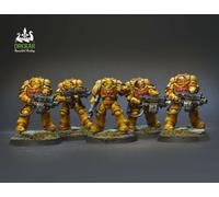 Heavy Intercessors Imperial Fists warhammer 40K COMMISSIONE pittura