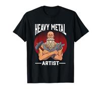 Heavy Metal Artist Artista Fabbro Artigianato Ferro Acciaio Maglietta