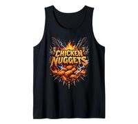 Heavy Metal Chicken Nuggets Stile Band Fire & Lightning Canotta