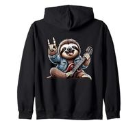 Heavy Metal Rock and Roll - Chitarra bradipo Rock Music Felpa con Cappuccio