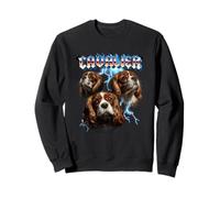 Heavy Metal Rock Band Cavalier King Charles Spaniel Lover Felpa