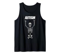 Heavy Metal Skeleton Rocker Apparel Autisim Apparels Funny Canotta