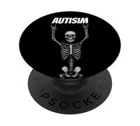 Heavy Metal Skeleton Rocker Apparel Autisim apparels Funny PopSockets PopGrip Adesivo