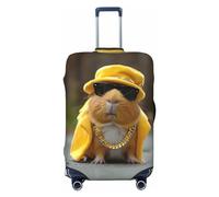 Heavy Metal Style Guinea Pig Travel Luggage Covers - Elasticità Valigie Coperture Protector per bagagli 45-81 cm, Nero , XL